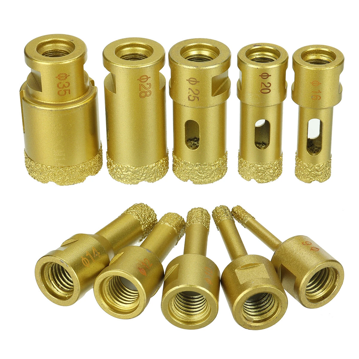 M14 Diamond Hole Saw Drill Bit - 6mm to 35mm for Glass Tile Marble