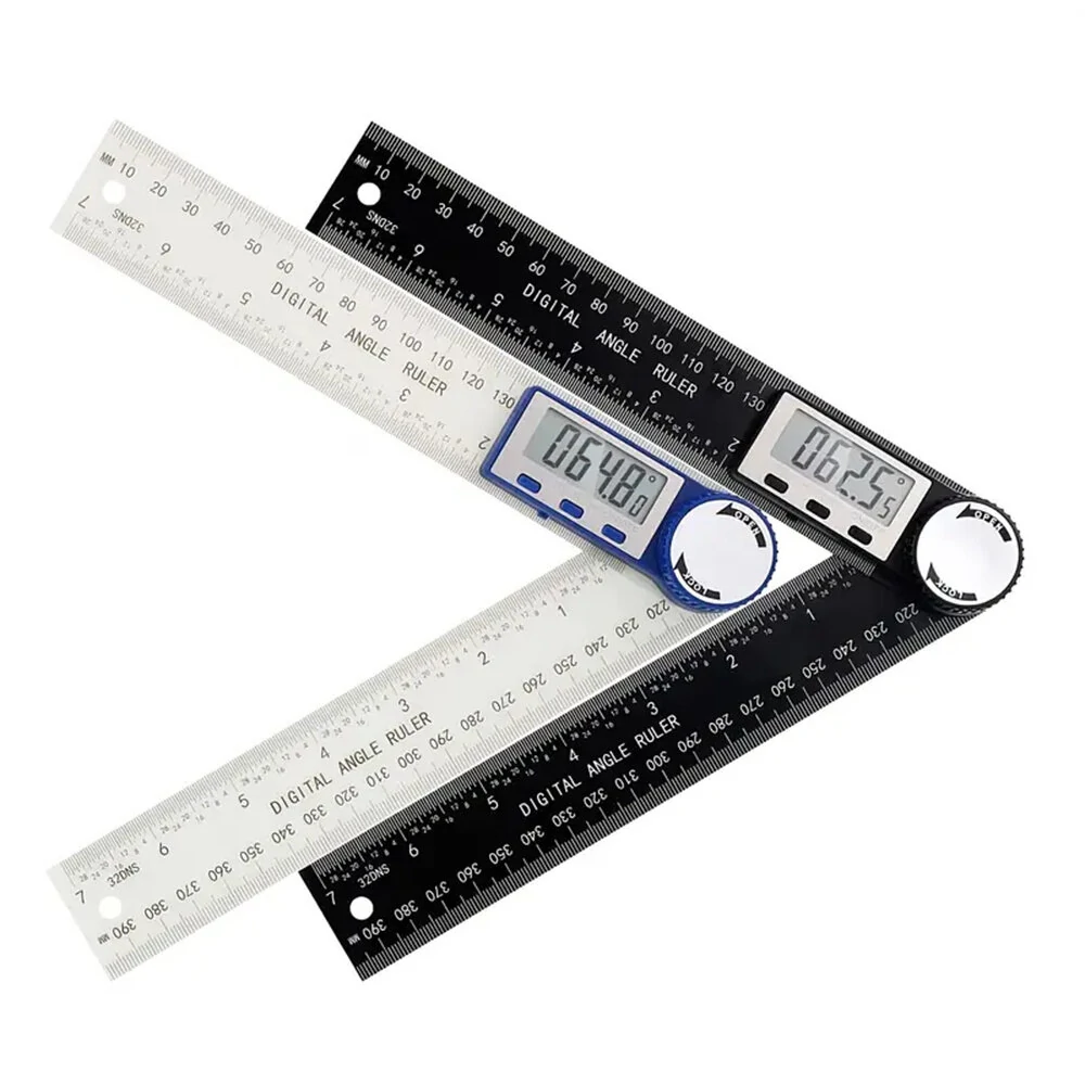 2-in-1 Digital Angle Finder Protractor | 7 Inch Ruler, LED Display, High Accuracy