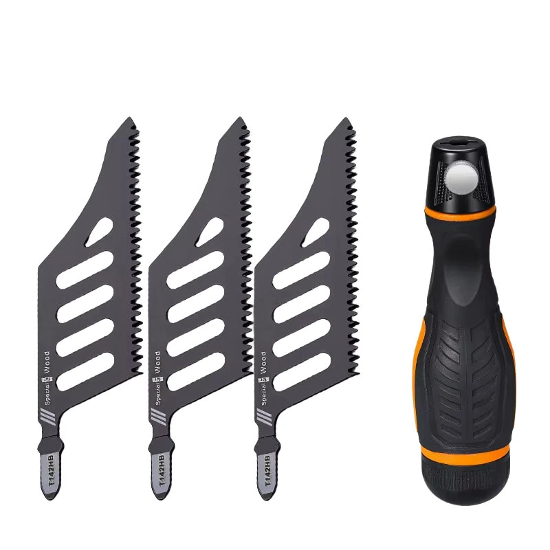T142HB Curved Jigsaw Blade Set | High Carbon Steel T-Shank for Wood & Plywood