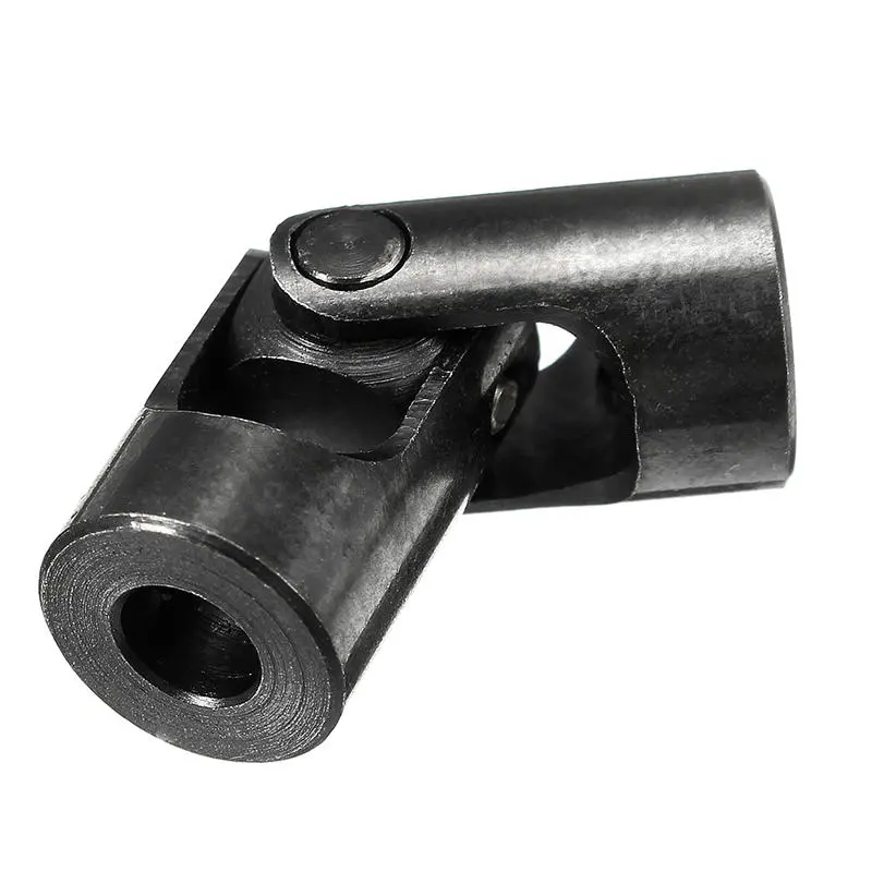 Black 4mm Universal Joint Coupling | Small Cross Iron Coupling for Pulley