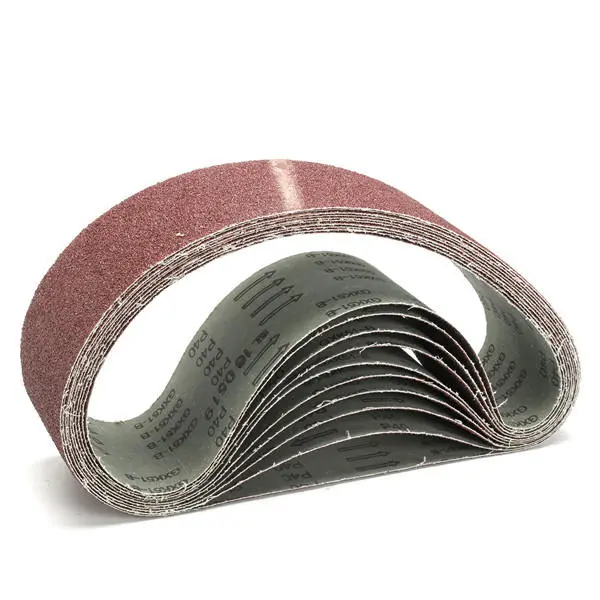 10pcs Sanding Belts 40-320 Grit | 50x915mm Aluminium Oxide Abrasive Belts