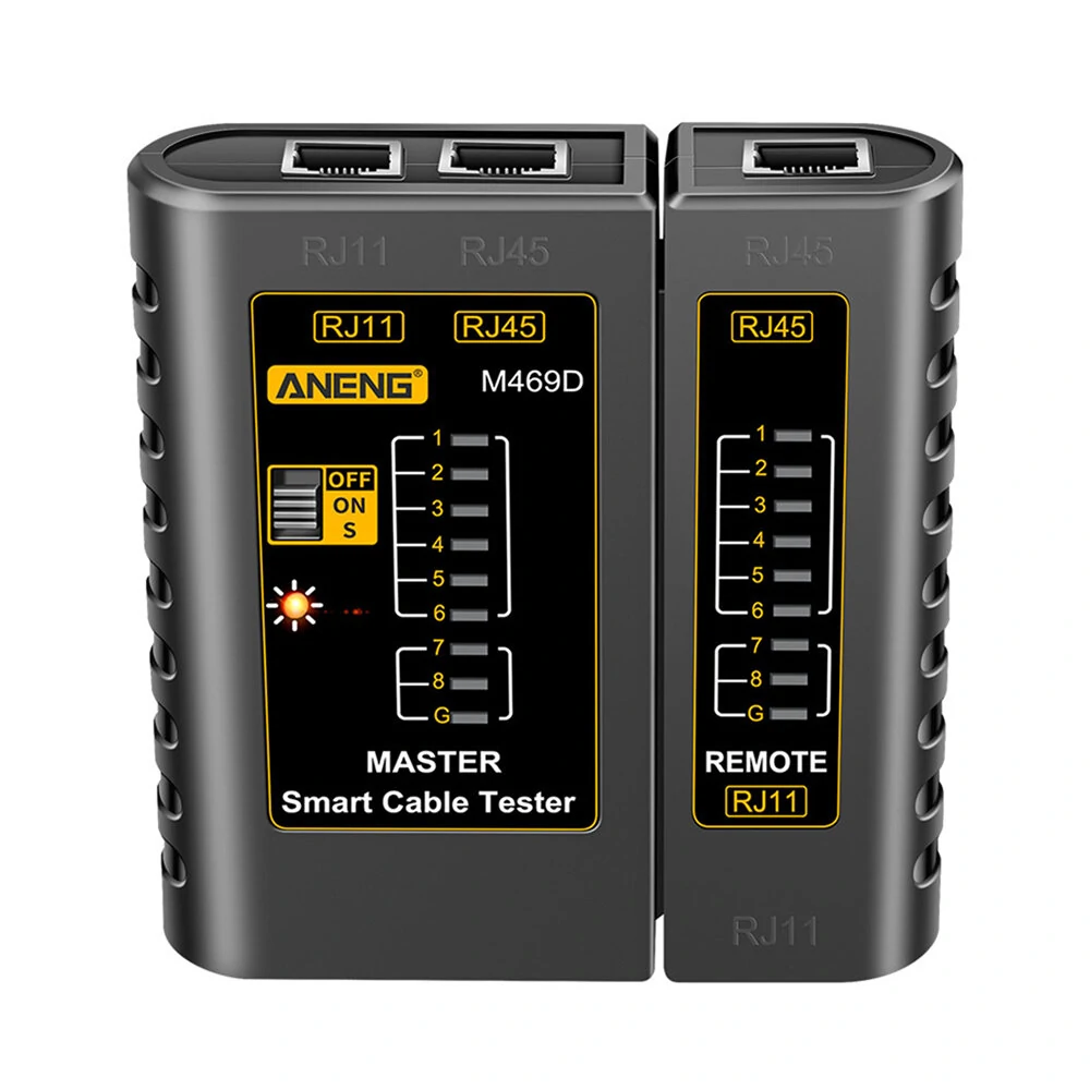 ANENG M469D Network Cable Tester - RJ45 RJ11 RJ12 CAT5 UTP LAN Pairing Tool