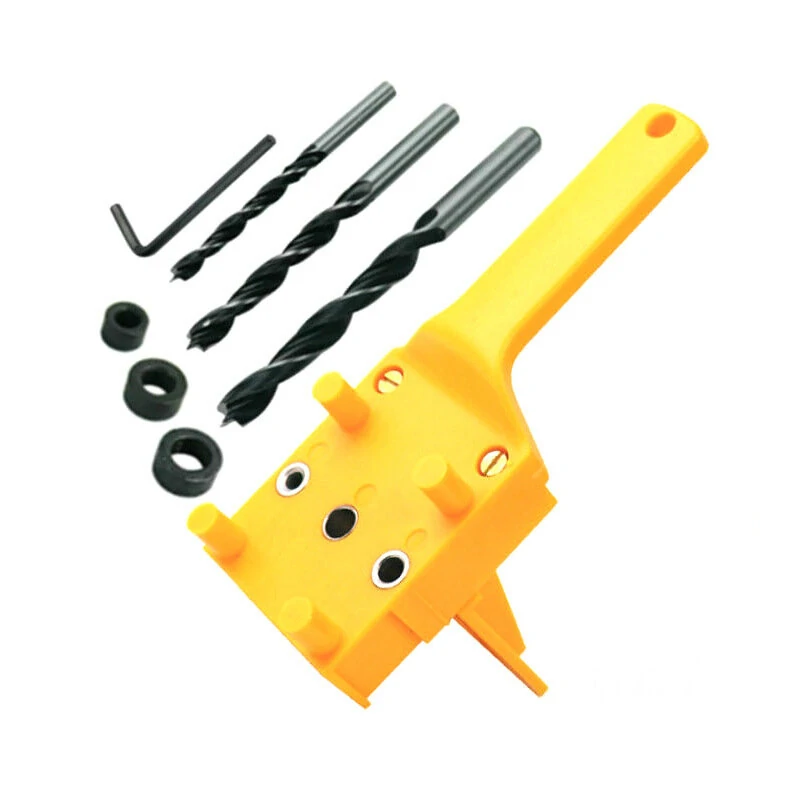 Quick Woodworking Doweling Jig | Handheld Pocket Hole System & Drill Guide