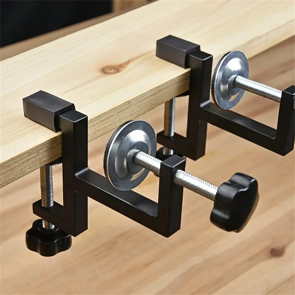 2PCS Aluminum Alloy Woodworking Double Clamps | G Clips for Cutting & Fixing
