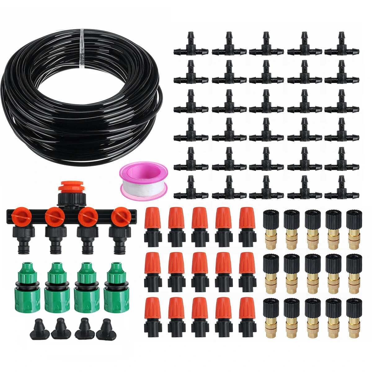 Auto Irrigation System - 10-50M Micro Drip Kit for Garden Plants | 10/20/30/40/50M Water Hose