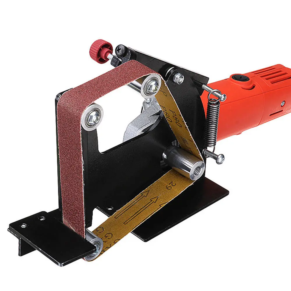 Drillpro Angle Grinder Belt Sander Attachment | Metal & Wood Sanding Adapter | 5/8 Inch Thread