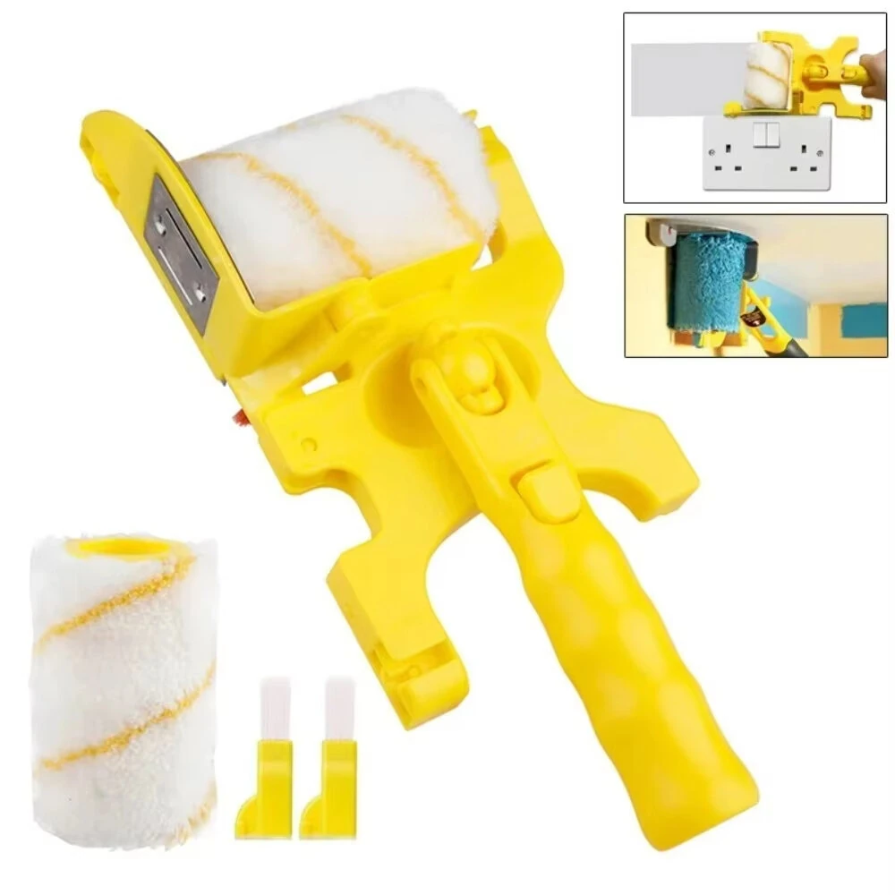 Wall Paint Roller Set with Clean-cut Edger - Multifunctional Painting Rolling Brush