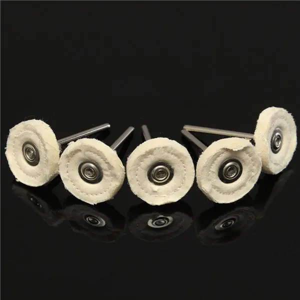 5pcs 25mm Felt Polishing Buffing Wheels for Rotary Grinder Tool | 1 Inch
