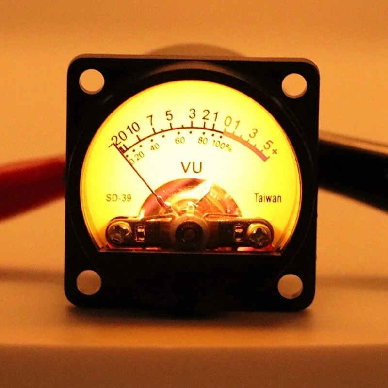 SD-39 VU Level Meter for CD Audio - 50mA/12V Tungsten Lamp with Warm Backlight