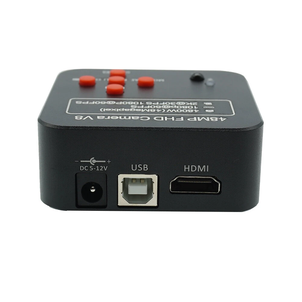 48MP Digital Microscope Camera - 1080P 60FPS 2K | USB HDMI for PCB Phone Repair