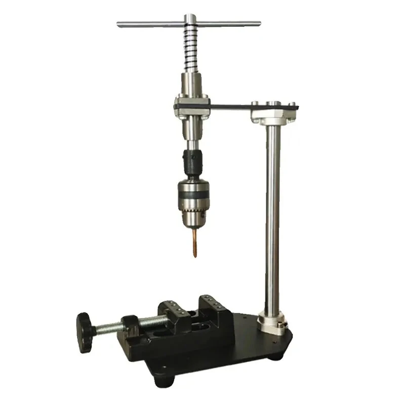 Manual Vertical Tapping Machine - 12MM Slide Rail | 1.5-10MM Clamping Range | Desktop Metal Vise