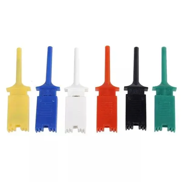 DANIU 18Pcs Test Hook Clip Grabber - 6 Colors Single Probe Set