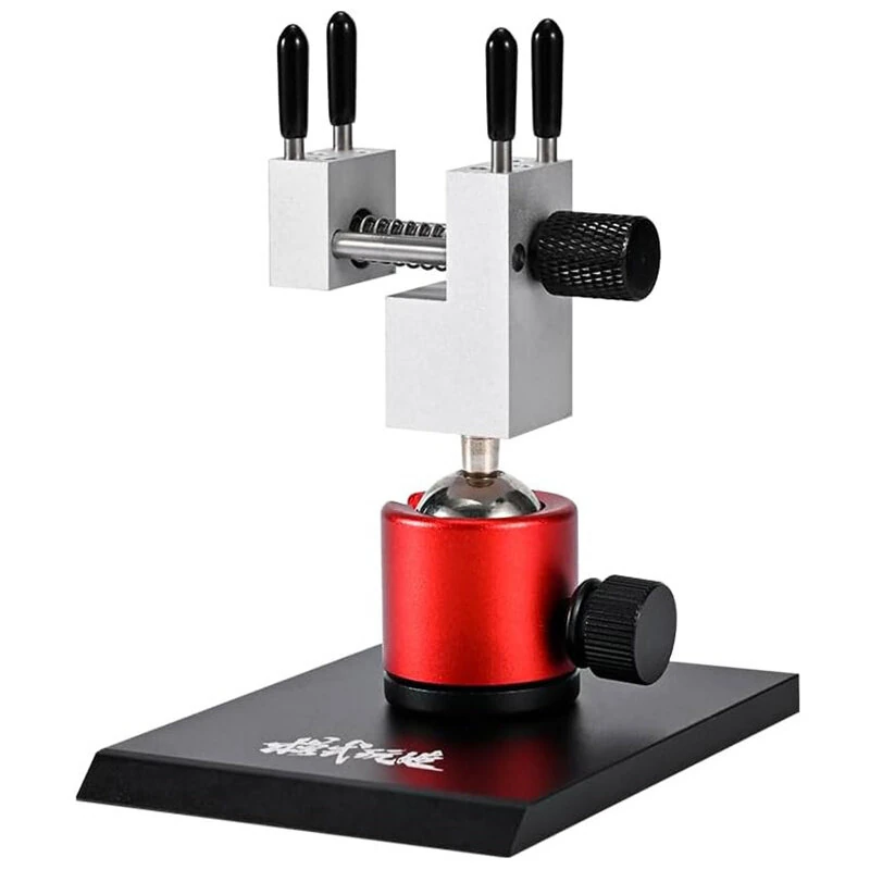 Spherical Rotating Bench Vise - 360° Clamp with Metal Base & Silicone Sleeves