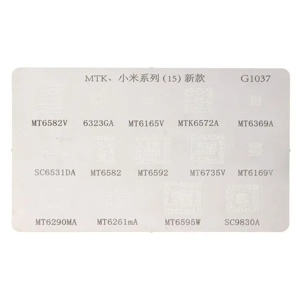 BGA Reballing Stencil for MTK Series - MT6582V, MT6323GA, MT6165V | Precise Tool