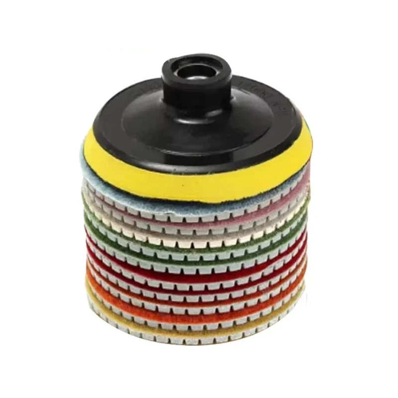 Diamond Polishing Pads Kit - 8pcs 5 inch 125mm Wet/Dry for Granite Concrete