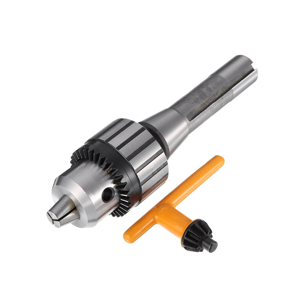 R8 B16 Heavy Duty Lathe Drill Chuck - 13mm Capacity with R8 Shank & Key