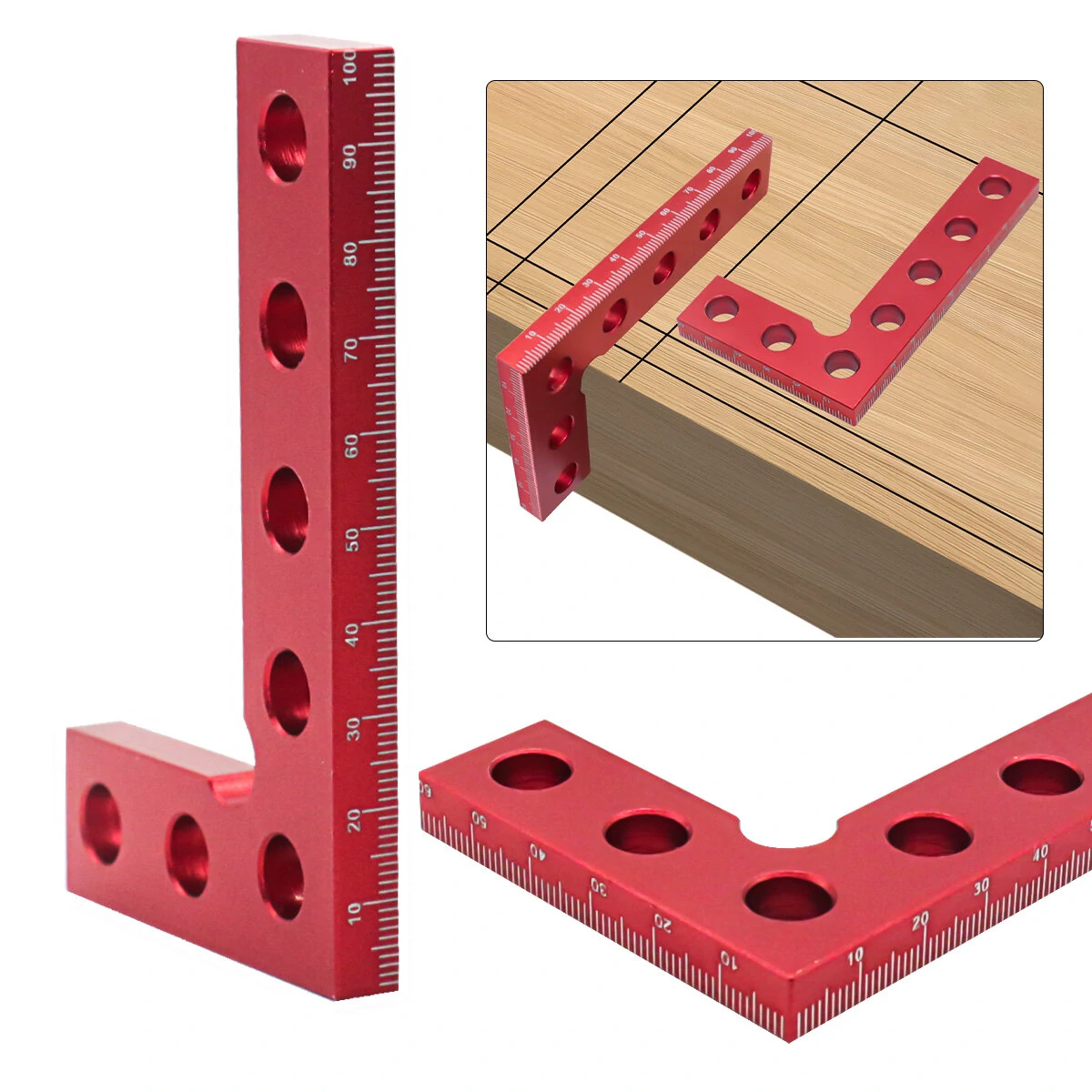 Swanson 100mm Aluminum L Square - 90 Degree Right Angle Ruler for Woodworking