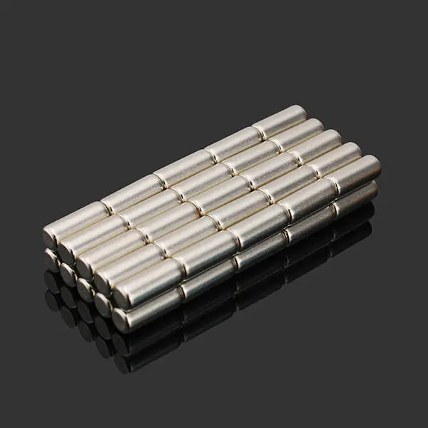 N35 Super Strong Disc Magnets - 4mm x 10mm Neodymium Magnets 50pcs