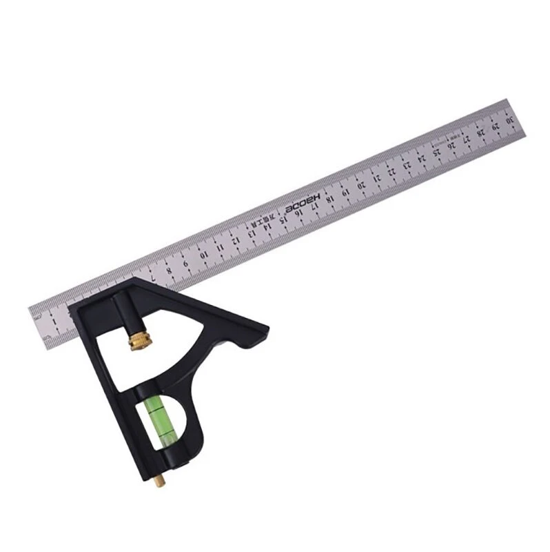 Square Multifunctional Combination Square - Stainless Steel High Precision Multi-Angle Ruler