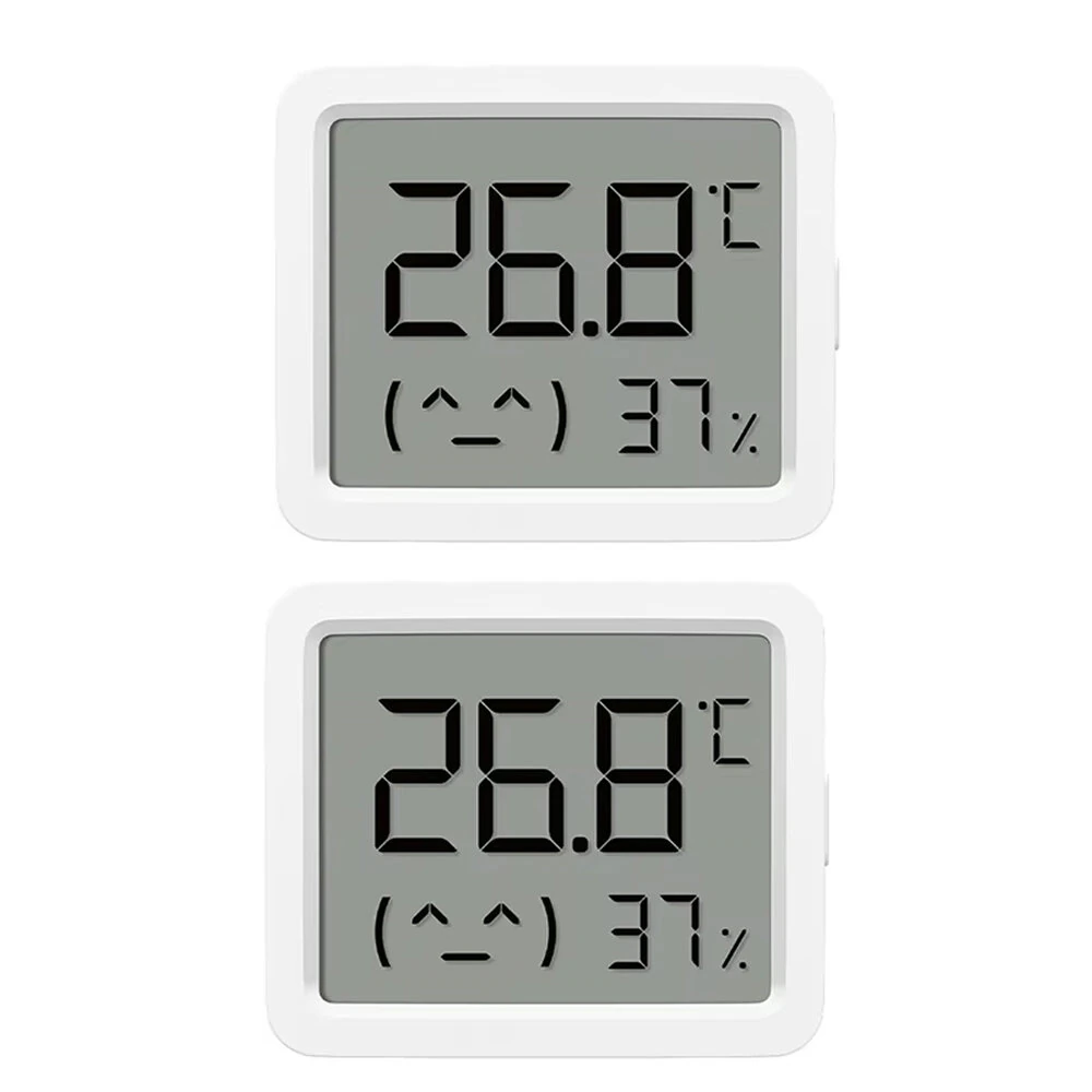 Xiaomi Mijia Smart Temperature Humidity Sensor - 2 Pack with LCD Display | 0-60°C Range & Bluetooth 5.0