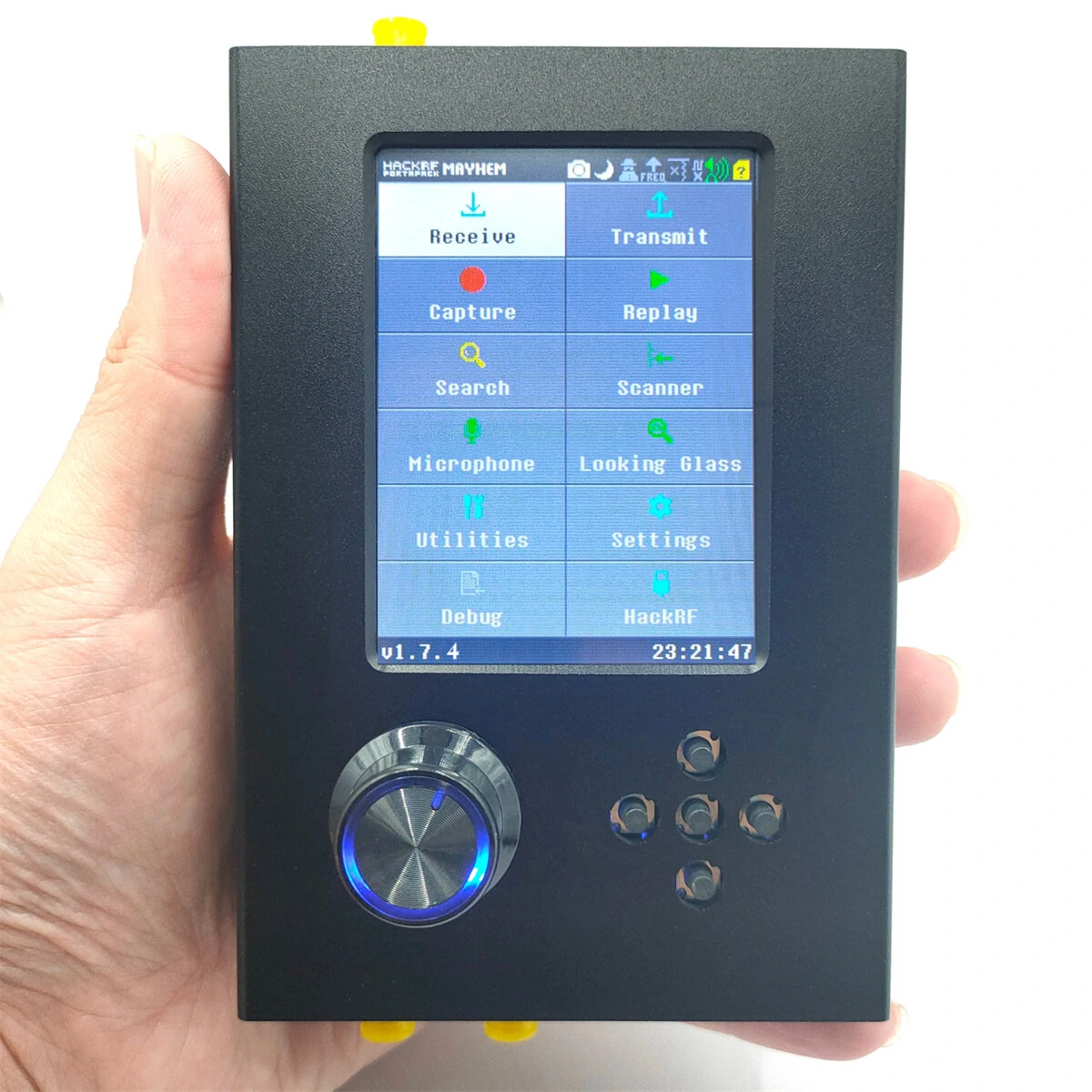 HackRF One Portapack H2 | 1MHz to 6GHz SDR Software Defined Radio | Metal Case