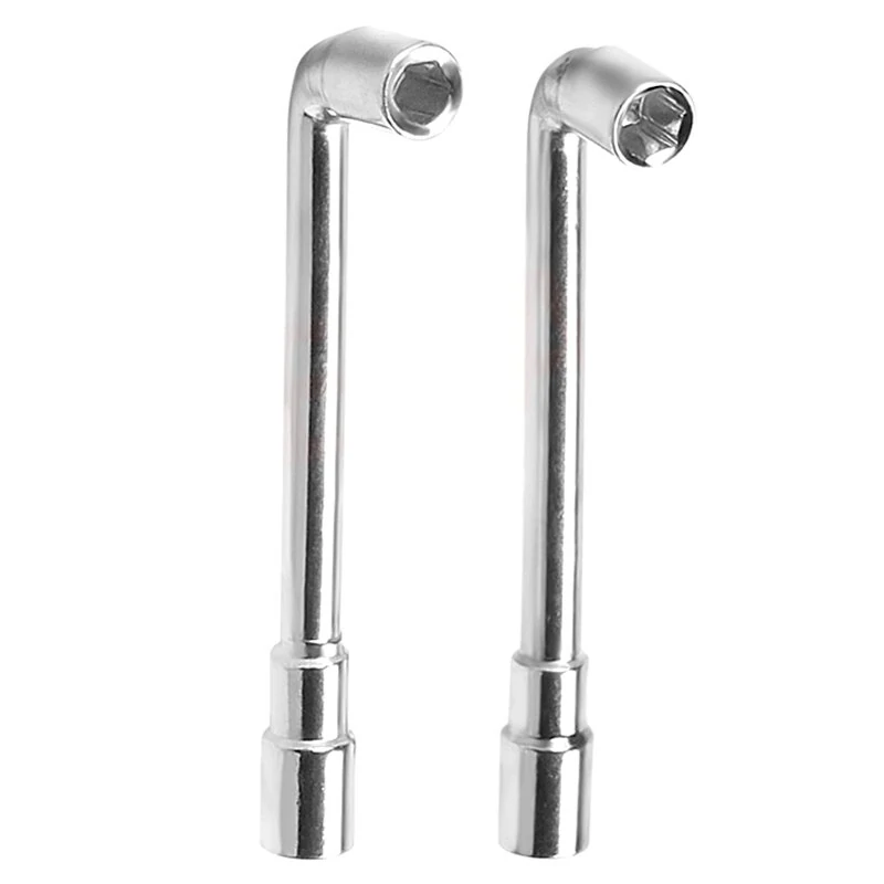 E3D/MK8 Nozzle Socket Wrench - Chrome Plated L-Shape Mini Pipe Wrench