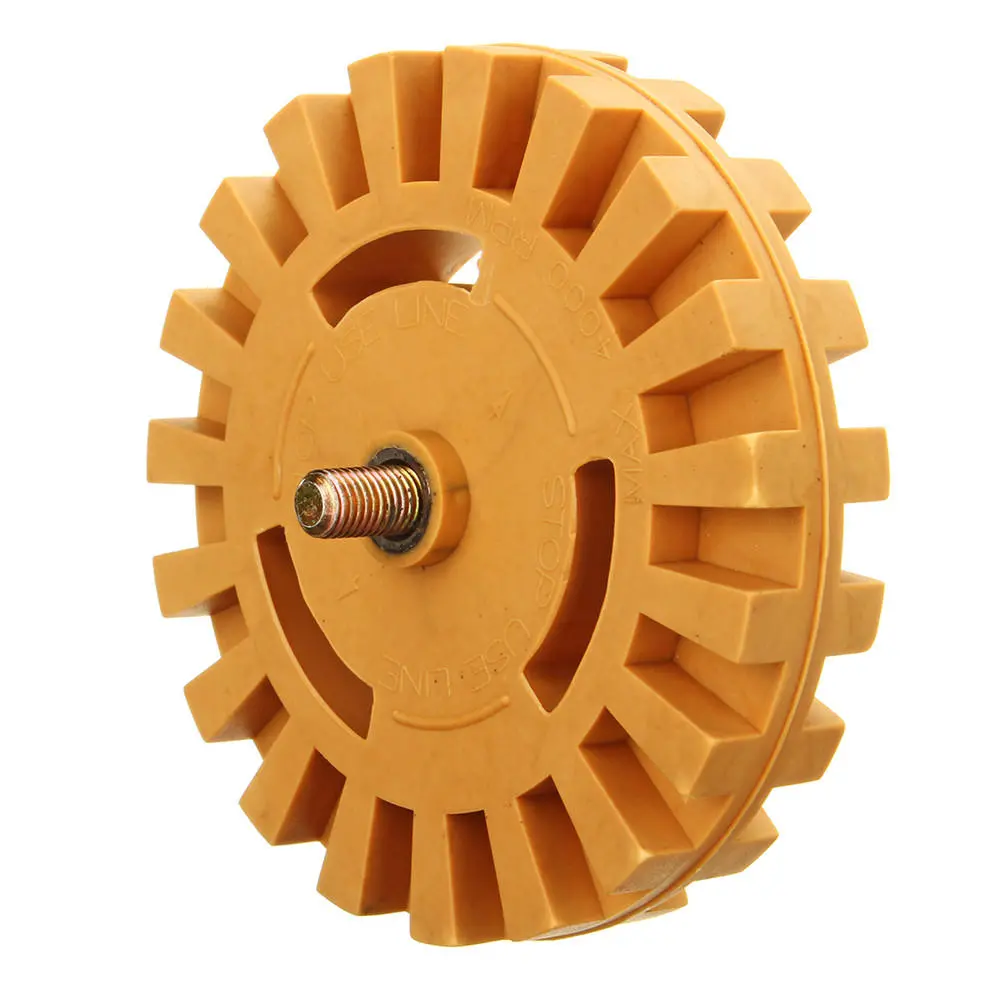 Decal Removal Eraser Wheel - 4 Inch 21mmx99mm Rubber Replacement for Pneumatic Tools