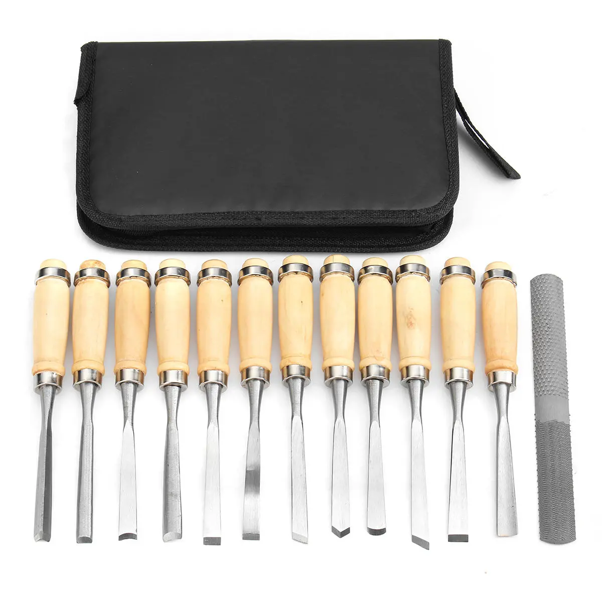 Wood Carving Chisel Set - 14Pcs Professional Woodworking Gouges Kit
