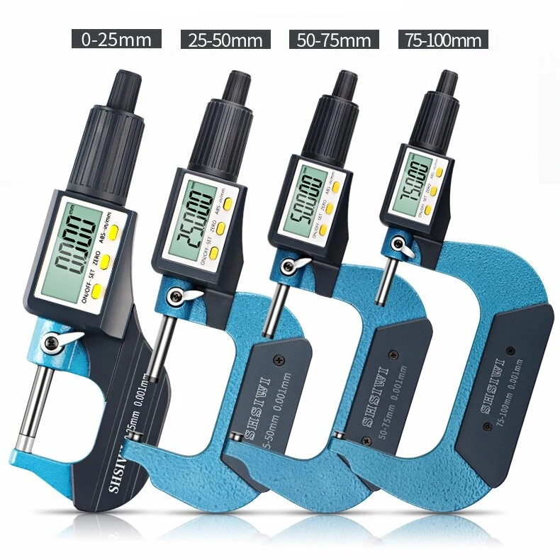 Mitutoyo 0-100mm Digital Outside Micrometer | 0.001mm Resolution | Electronic Micrometer Gauge