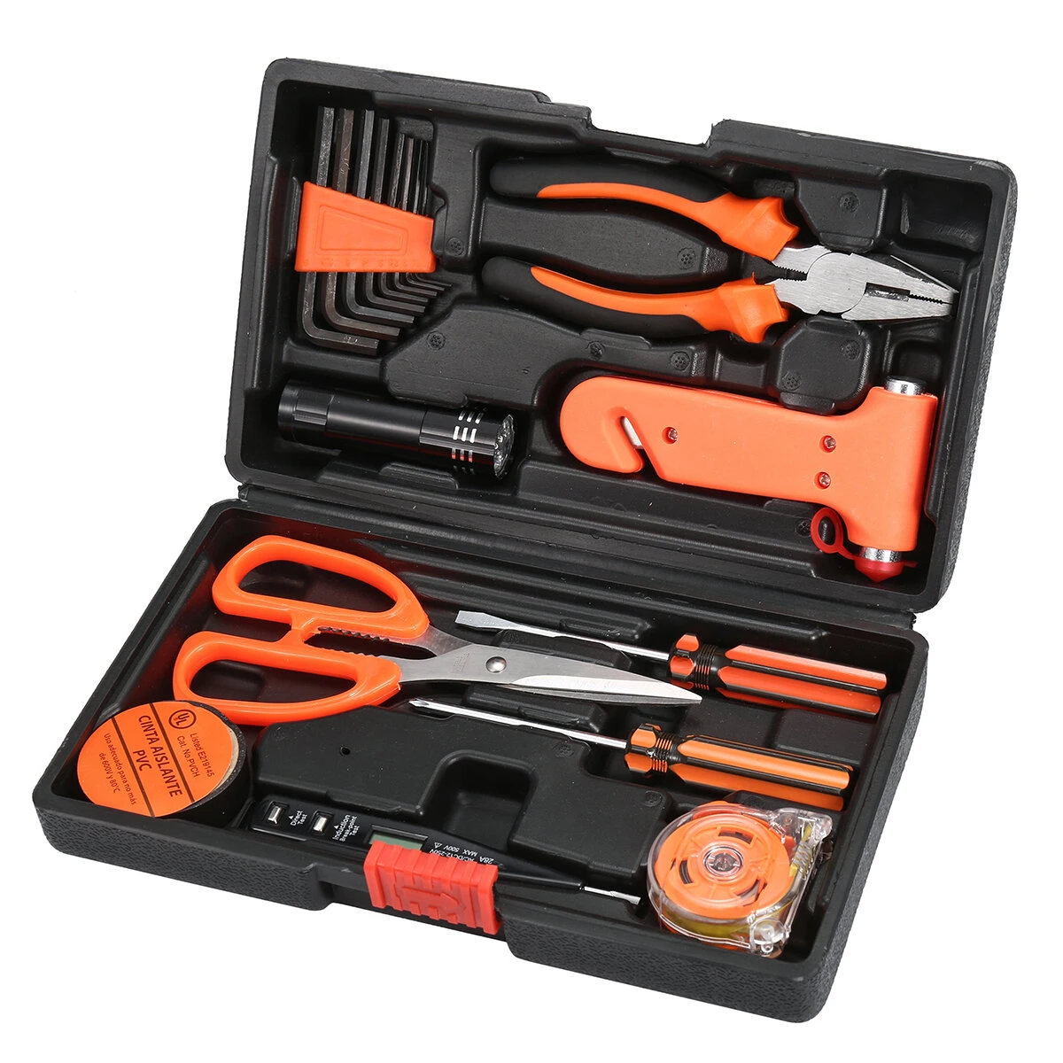 18Pcs Multifunctional Tools Set - Steel Household & Woodworking Tool Kit