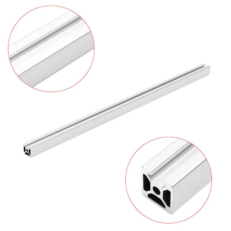 Machifit 2020 T-Slot Aluminum Profile Extrusion - 500mm Length Frame for CNC