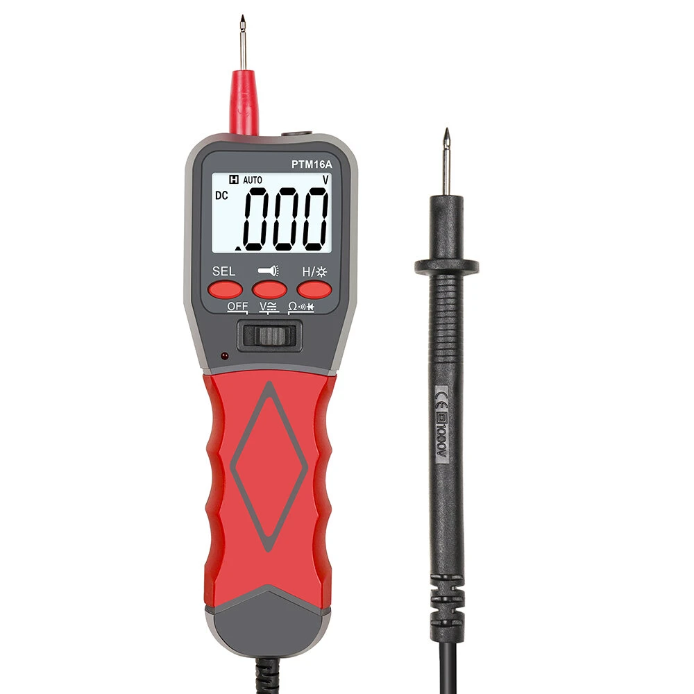 PTM6A Digital Multimeter - Automatic Range, Backlight, Measures AC/DC Voltage