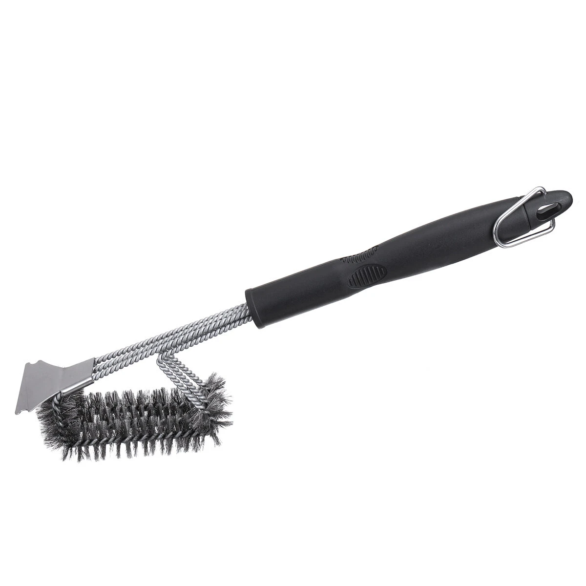 Weber 17 BBQ Grill Brush - Stainless Steel Scraper & Scrubber | Barbecue Cleaning Tool