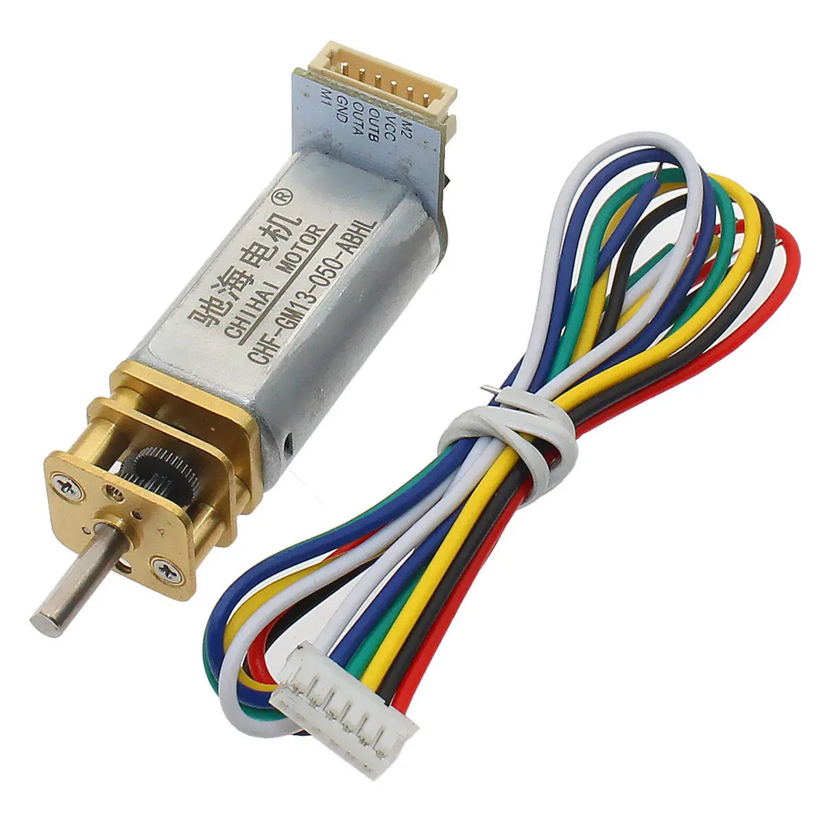 Chihai DC 6V Gear Motor with Hall Encoder | 70 RPM & 800 RPM Speeds