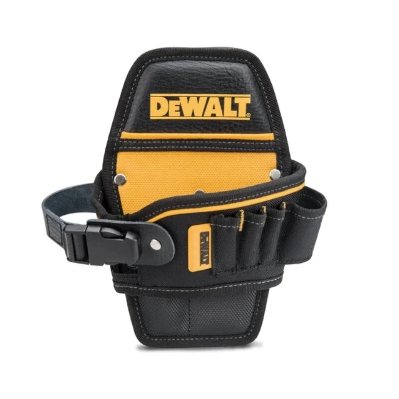 DEWALT Tool Pocket Compact Waist Bag - 4 Pockets Adjustable Heavy Duty Storage