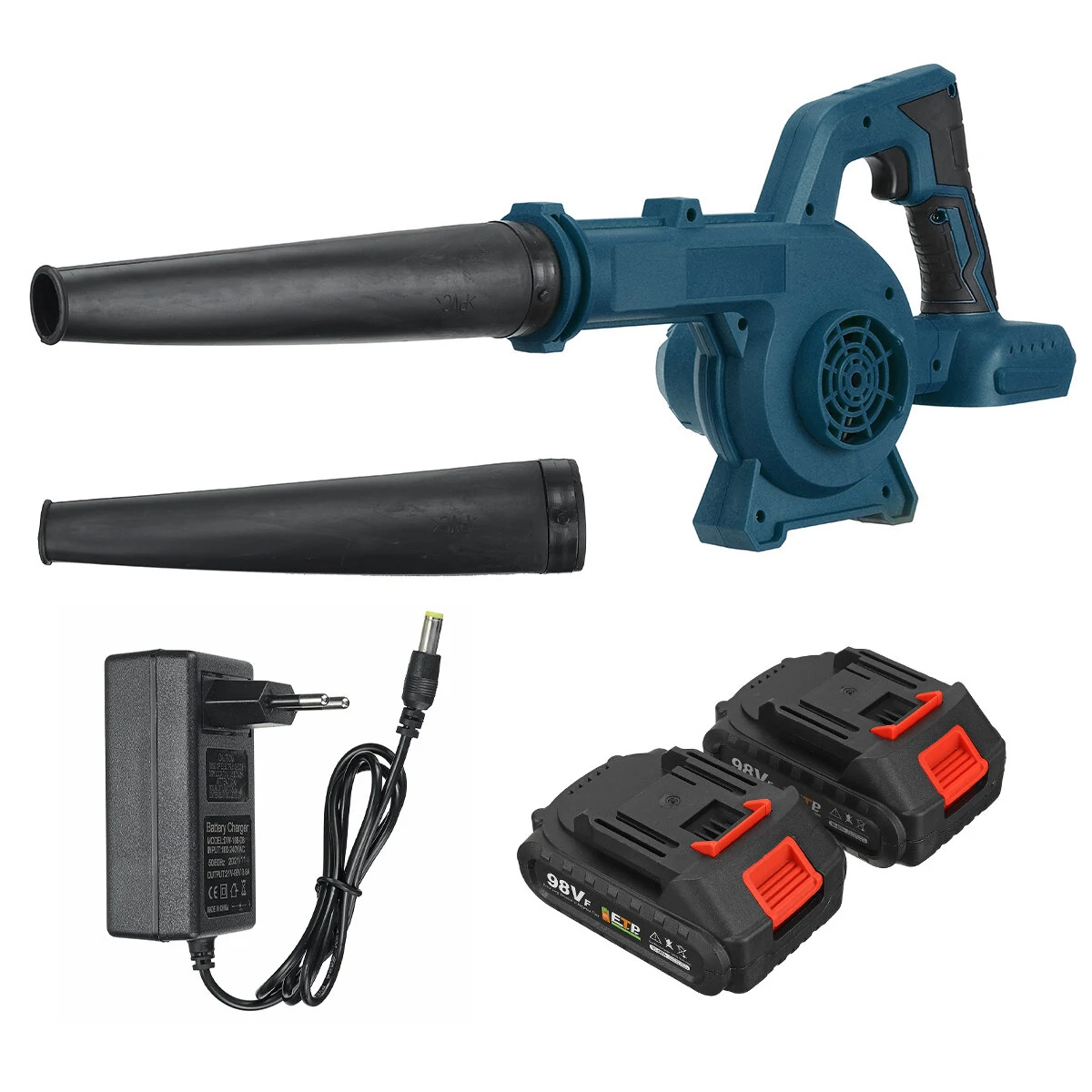 Wolike 98VF 2000W Cordless Leaf Blower | Handheld Brushless Blower & Vacuum w/ Battery