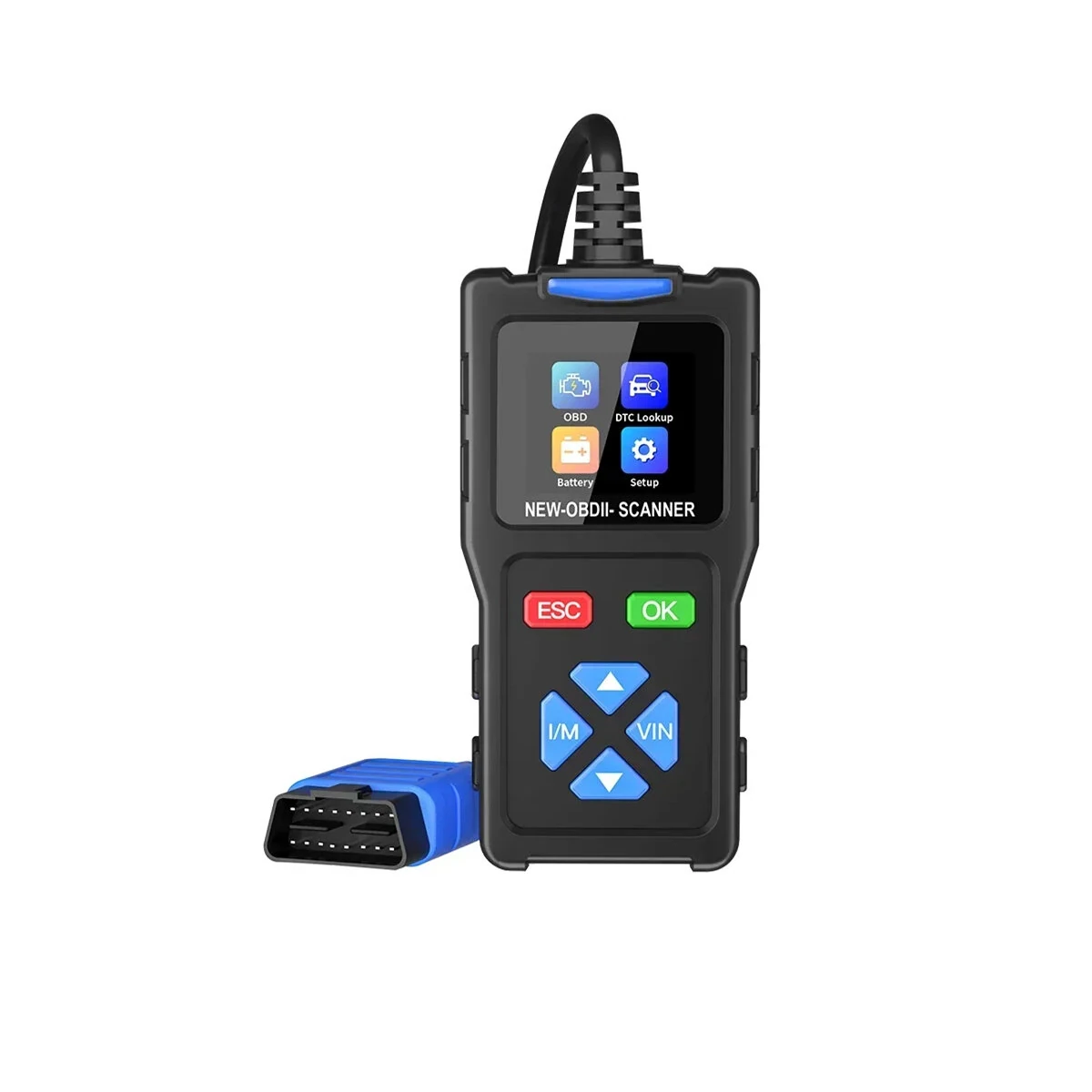JDiag T100 OBD2 Scanner - Professional Diagnostic Tool - Code Reader & Real-Time Data