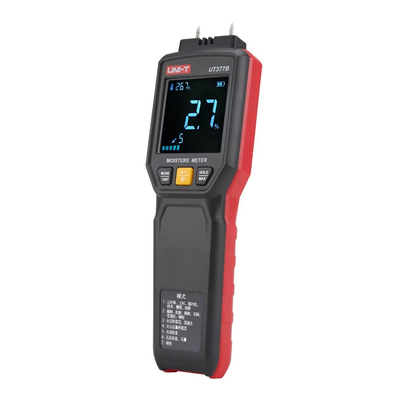 UNI-T UT377B Moisture Meter for Wood & Building Materials | High Precision