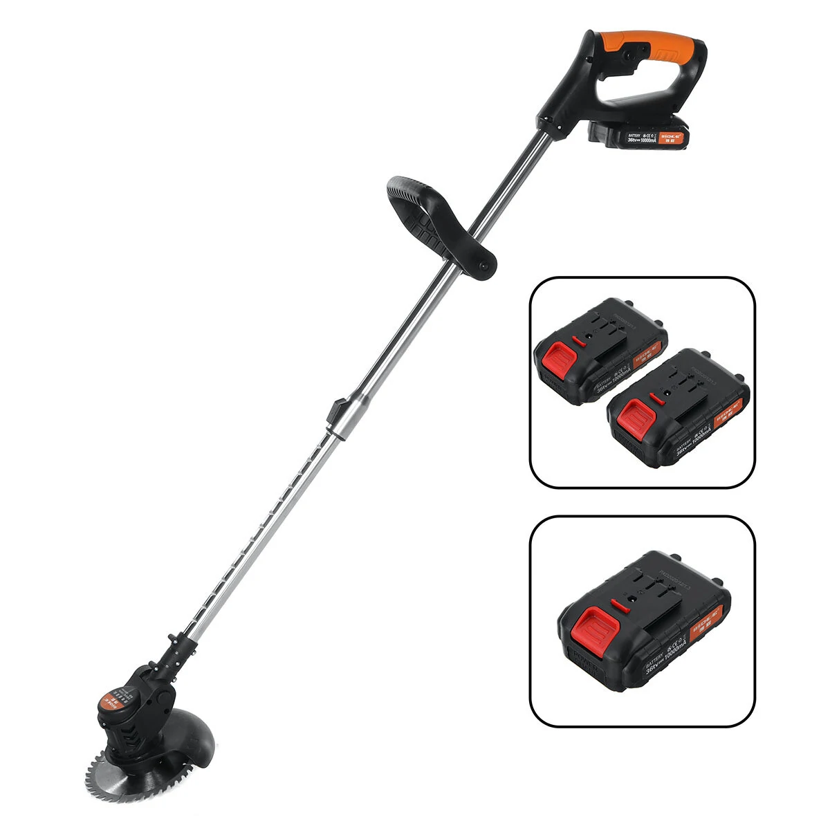 21V Cordless String Trimmer & Edger - 1880W Weed Eater w/ 2x 2000mAh Batteries