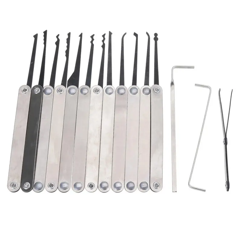 DANIU 16pcs Padlock Locksmith Practice Kit | Lock Picking Tools & Training Set
