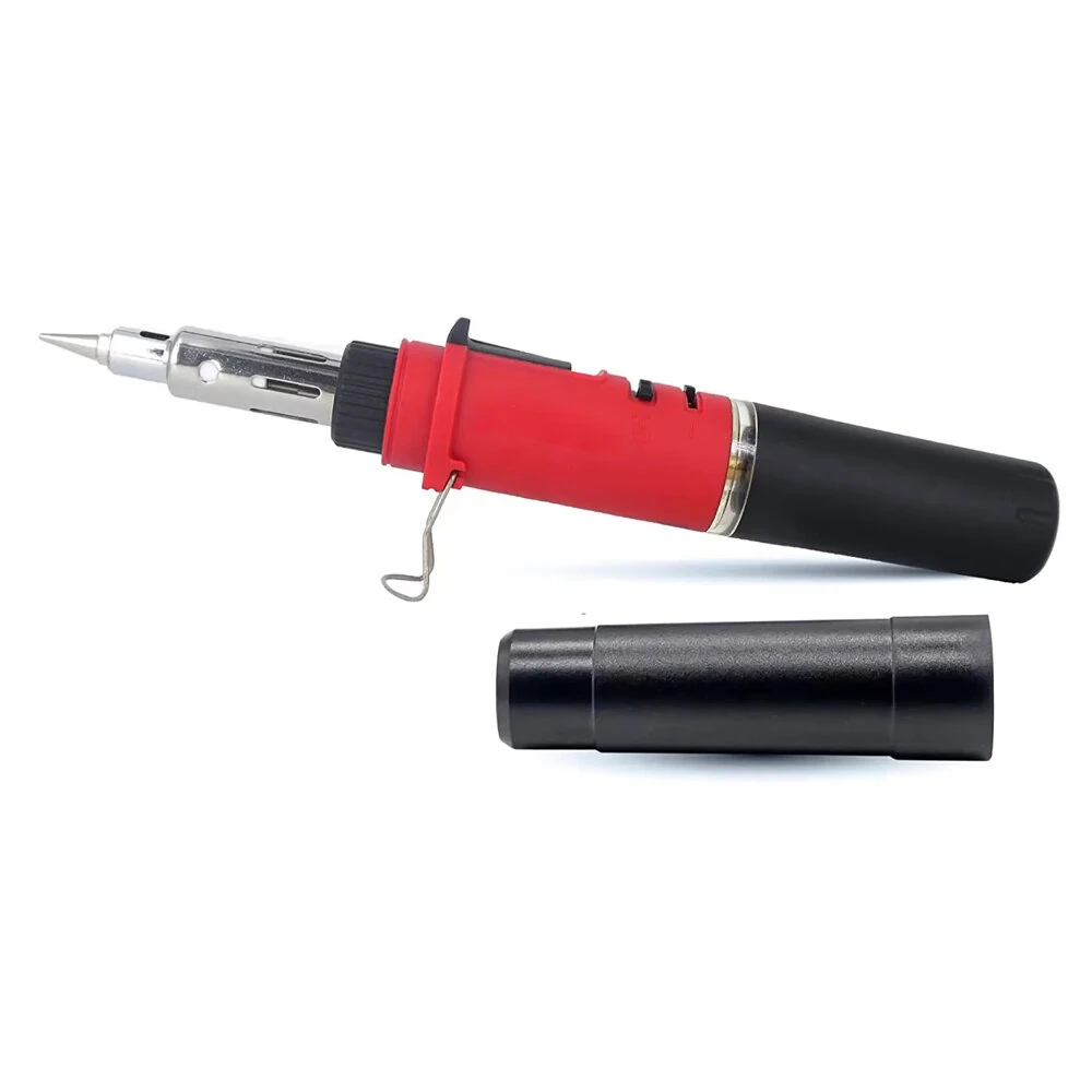 HS-1115K Cordless Gas Soldering Iron Torch Kit | 1300°C Flame & 500°C Hot Air | Portable Repair Welding Tool