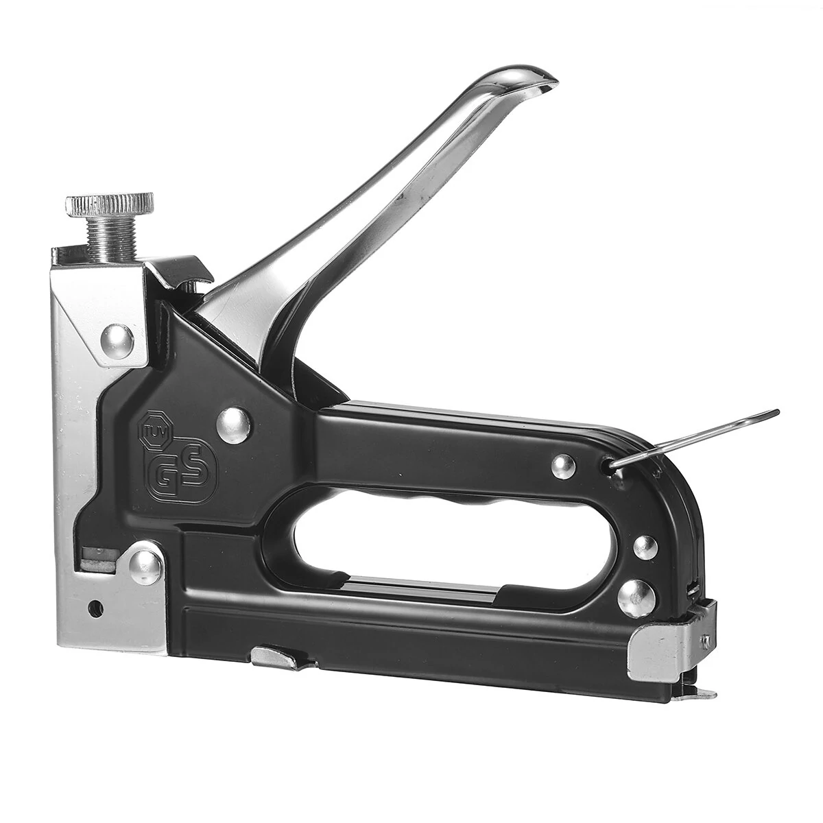 Manual Heavy-Duty Nail Stapler - 3-in-1 Stainless Steel Tool with 1000 Staples