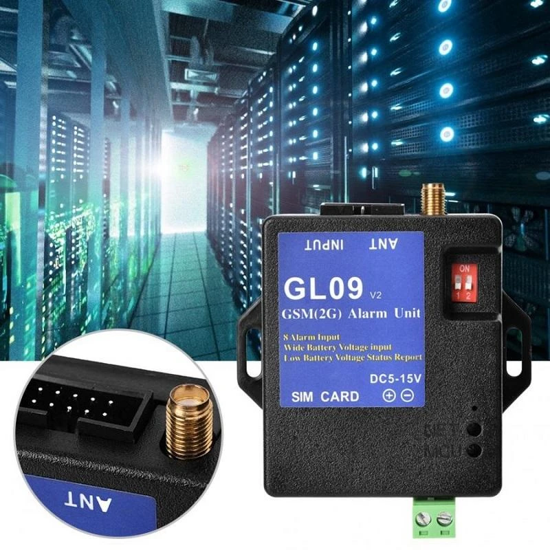 GL09 8-Channel GSM Alarm System | App Control & SMS Alerts | Battery Powered