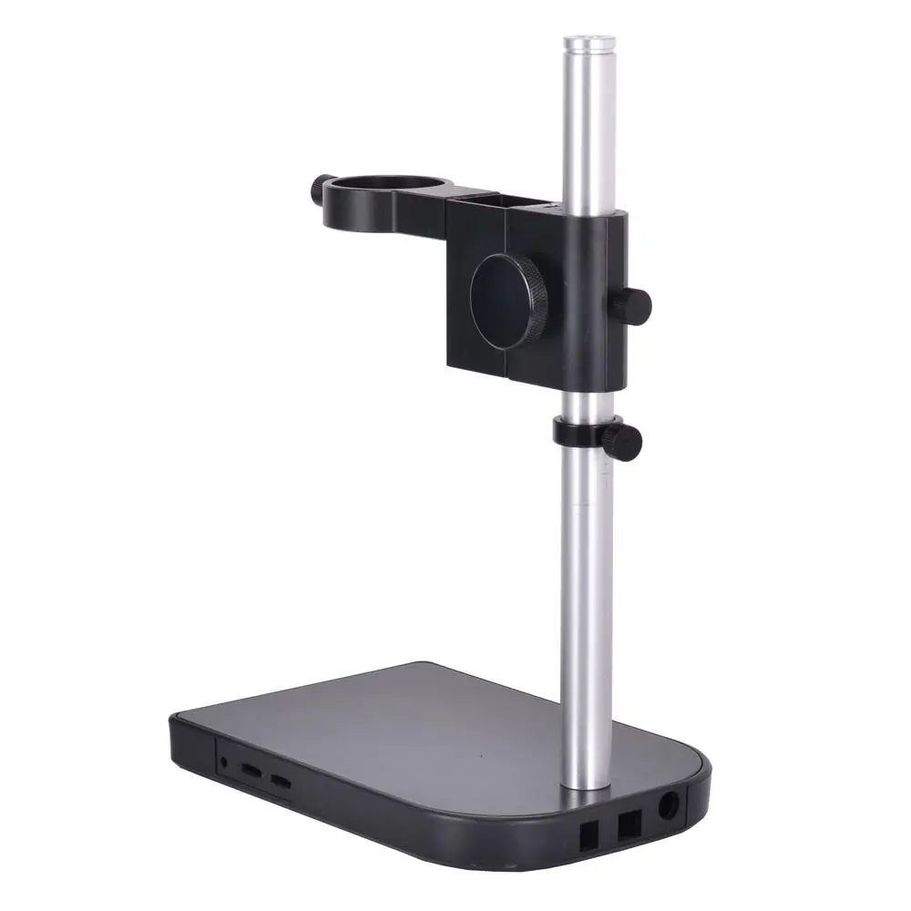 Microscope Camera Table Stand - 50mm Ring Holder Gear | Metal Stand for 180X Lens