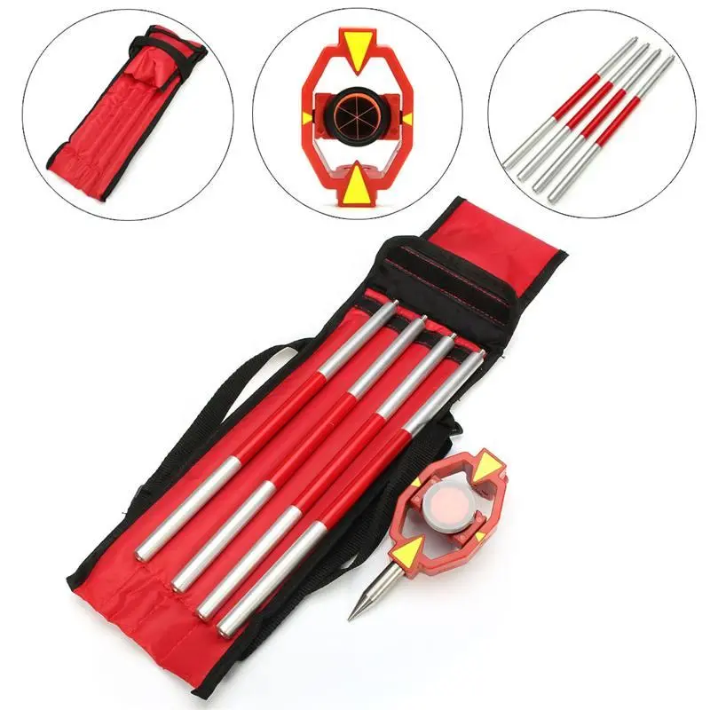 GMP111B 0mm Mini Triple Prism with 4 Poles | For Total Station Surveying