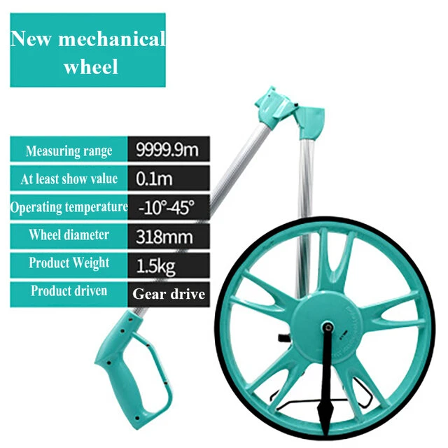 Digital Display Mechanical Measuring Wheel | Handheld Distance Measuring Tool