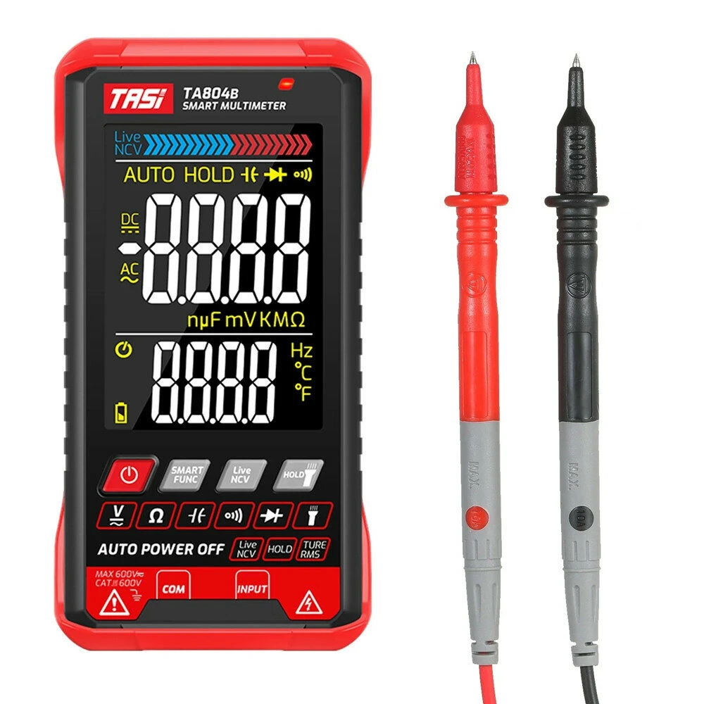 TASI TA804A/B Digital Multimeter - Professional Auto Tester with HD Color Screen