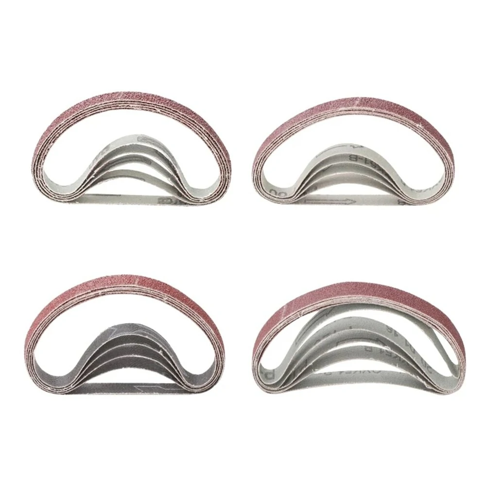 3M 10x330mm Sanding Belts - 20Pcs 40/60/80/120 Grit for Grinding & Polishing