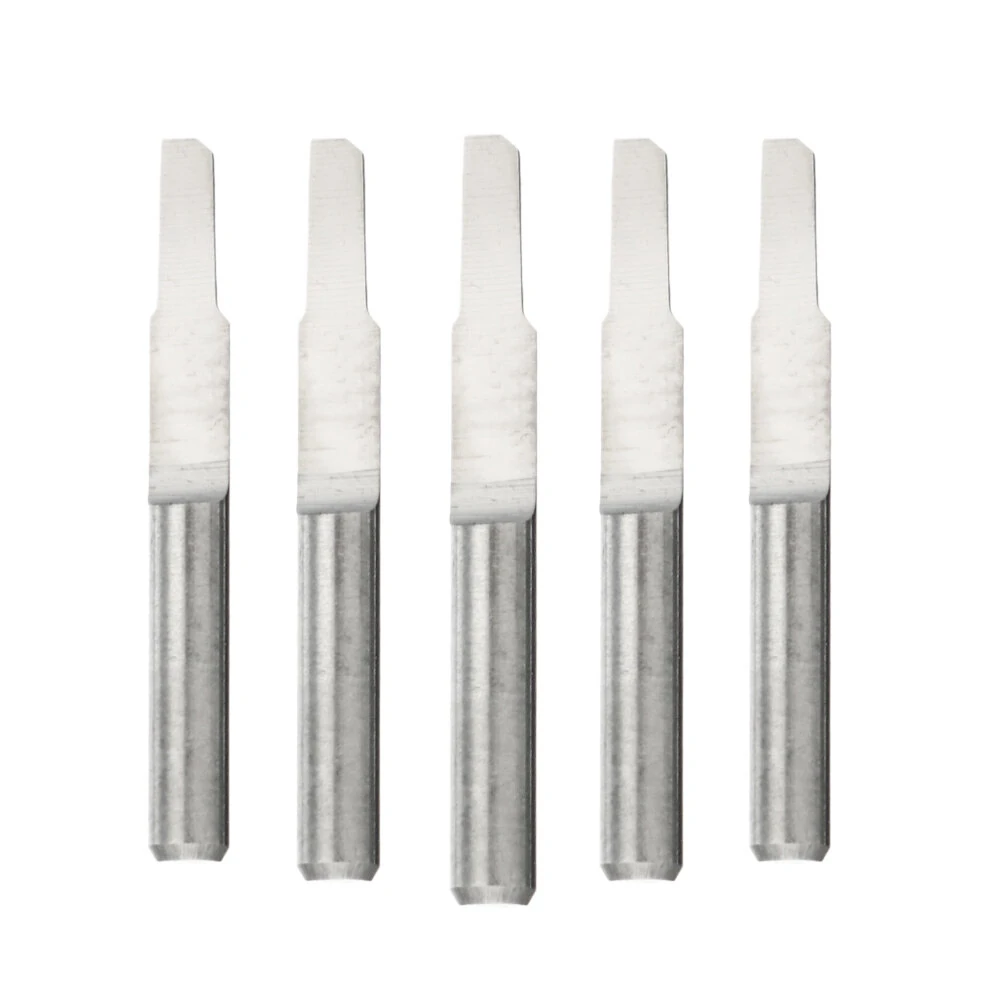 Carbide PCB Engraving Drill Bits - 10Pcs 3.175mm Shank V-Groove | 0.8-3mm