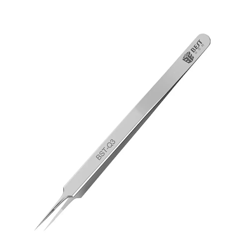 BEST BST-Q3 Fly Wire Tweezers | 0.01mm Straight Stainless Steel | BGA Motherboard Repair Tool